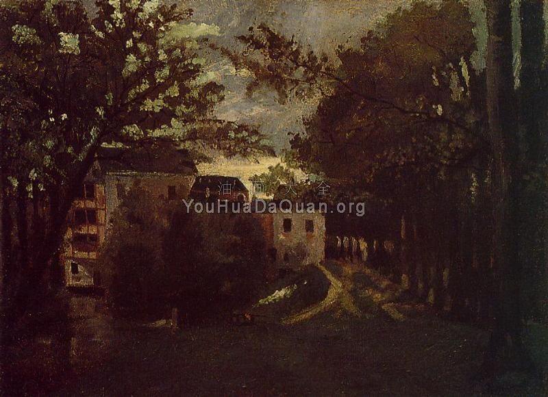 The Mill at La Roche Goyon - 卡米耶·毕沙罗